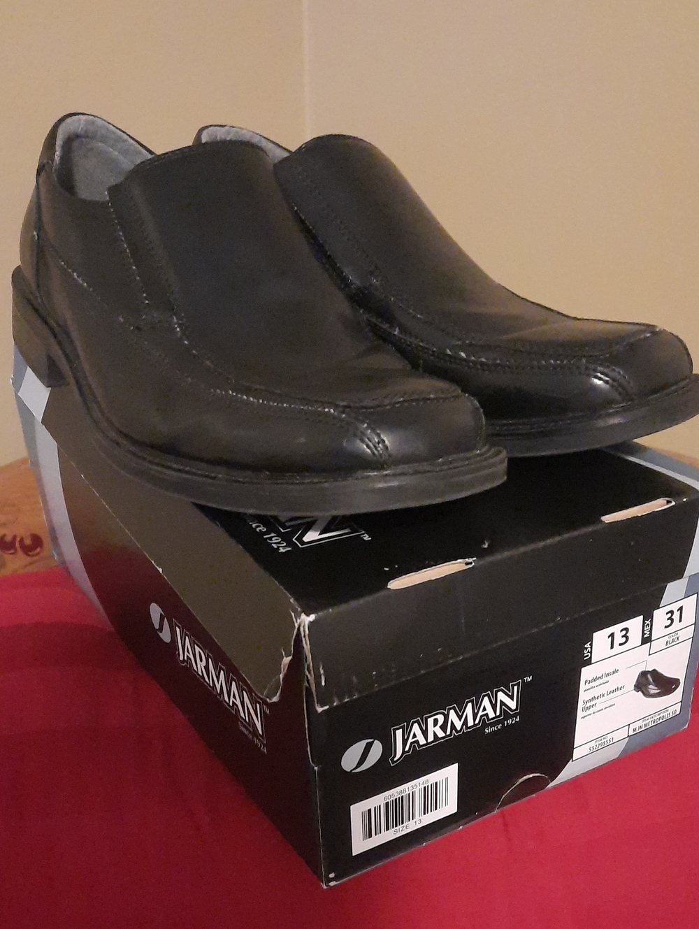 Men's Black Slip-On Comfort Loafers